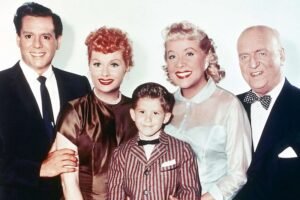 Photo of Desi Arnaz with Family