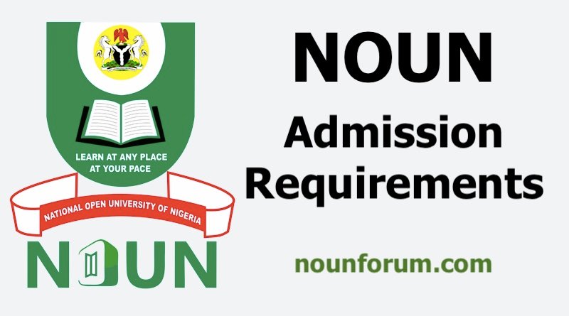 NOUN Admission Requirements