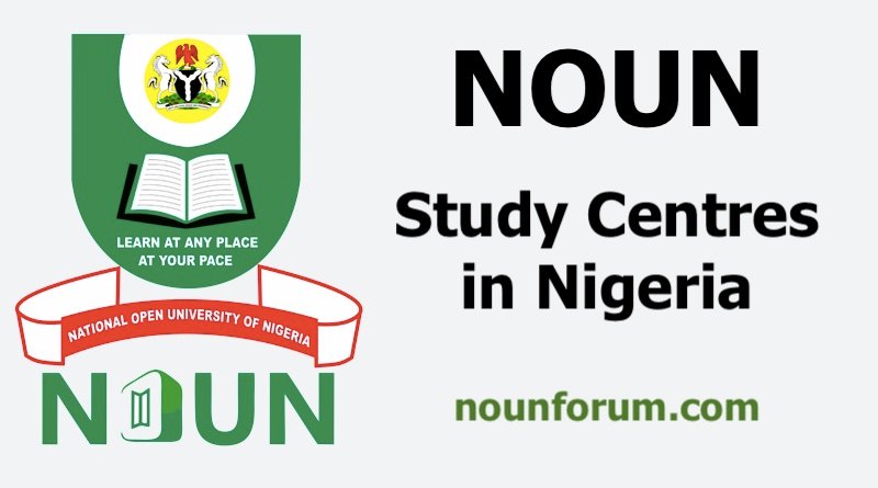 NOUN Study Centres in Nigeria